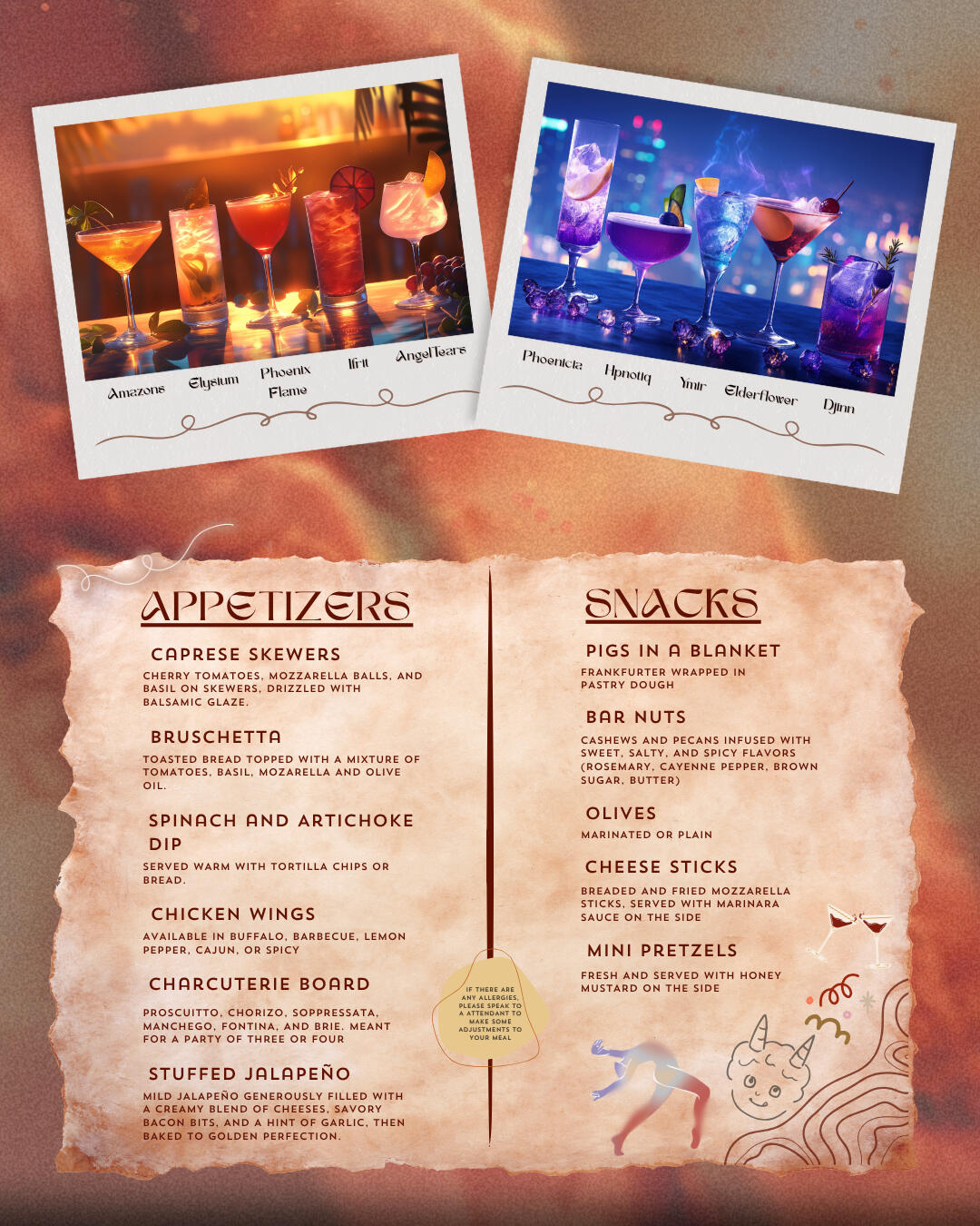 Cocktails and Snacks